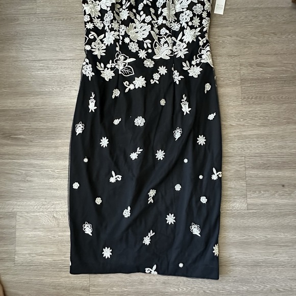 White House Black Market Dress Women's Size 10 Embroidered Floral Sheath NWT - Picture 12 of 14